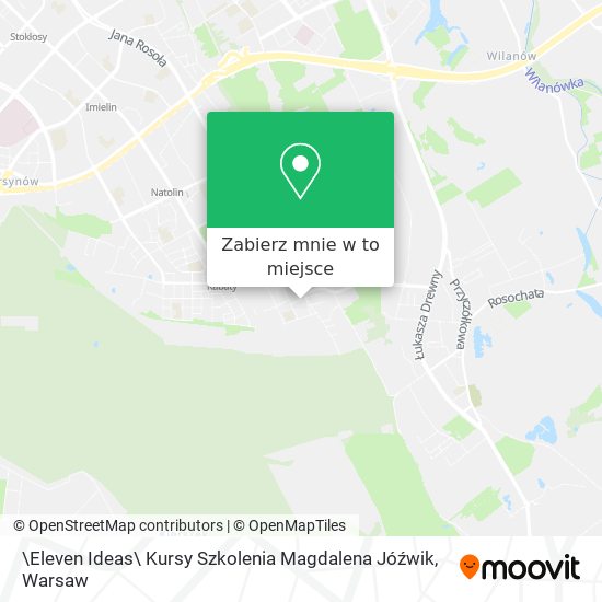 Mapa \Eleven Ideas\ Kursy Szkolenia Magdalena Jóźwik