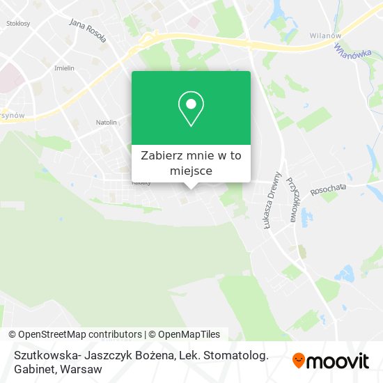 Mapa Szutkowska- Jaszczyk Bożena, Lek. Stomatolog. Gabinet