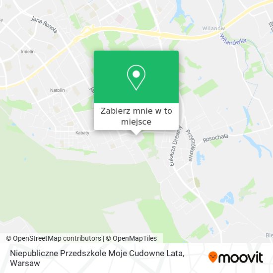 Mapa Niepubliczne Przedszkole Moje Cudowne Lata