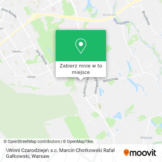 Mapa \Winni Czarodzieje\ s.c. Marcin Chotkowski Rafał Gałkowski