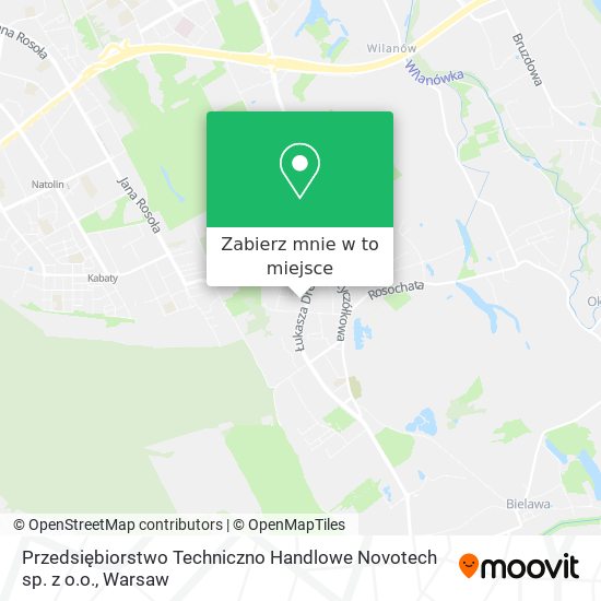 Mapa Przedsiębiorstwo Techniczno Handlowe Novotech sp. z o.o.