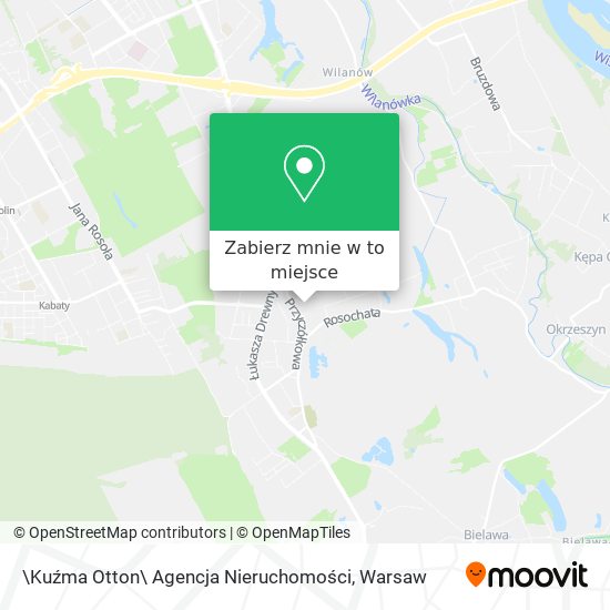 Mapa \Kuźma Otton\ Agencja Nieruchomości