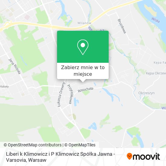 Mapa Liberi k Klimowicz i P Klimowicz Spółka Jawna - Varsovia