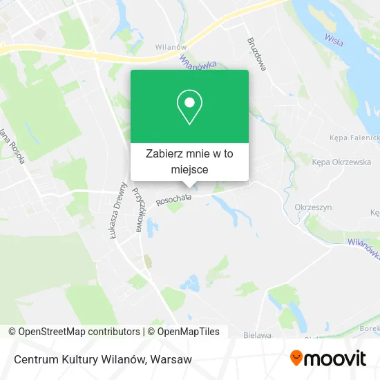 Mapa Centrum Kultury Wilanów