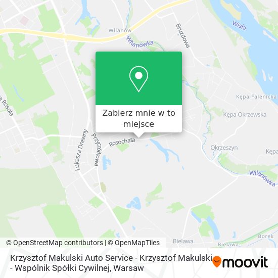 Mapa Krzysztof Makulski Auto Service - Krzysztof Makulski - Wspólnik Spółki Cywilnej