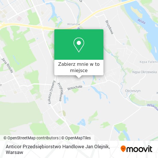 Mapa Anticor Przedsiębiorstwo Handlowe Jan Olejnik