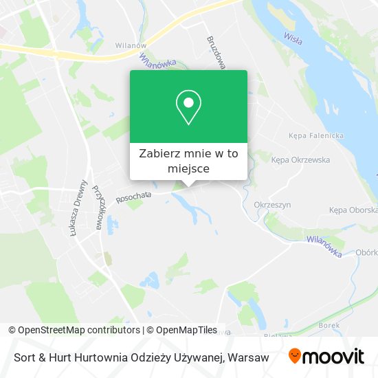 Mapa Sort & Hurt Hurtownia Odzieży Używanej