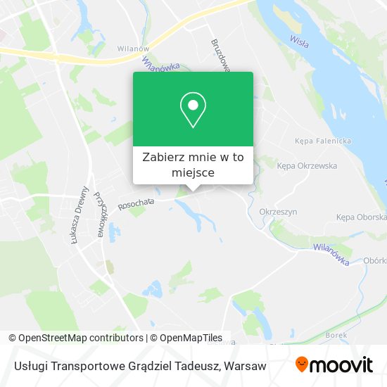 Mapa Usługi Transportowe Grądziel Tadeusz