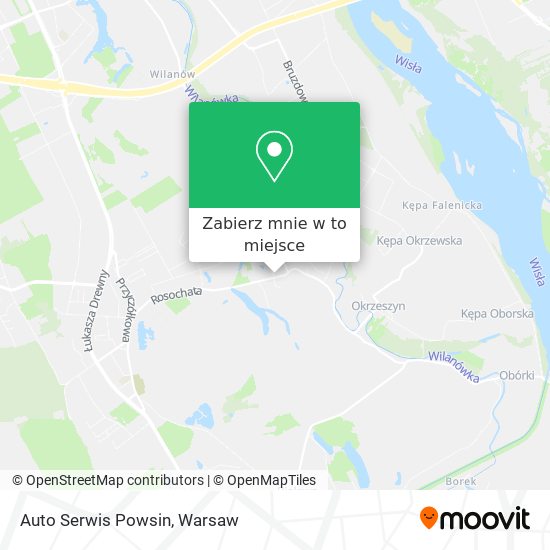 Mapa Auto Serwis Powsin