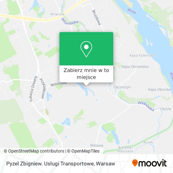 Mapa Pyzel Zbigniew. Usługi Transportowe