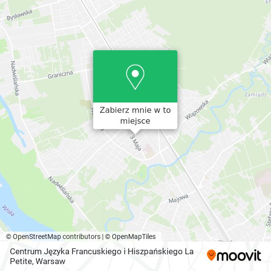 Mapa Centrum Języka Francuskiego i Hiszpańskiego La Petite