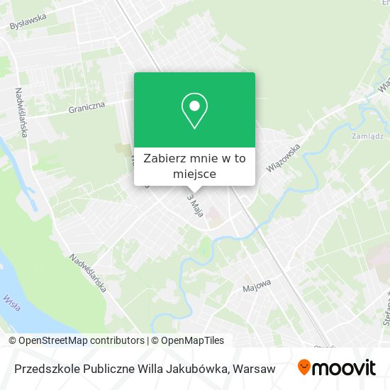 Mapa Przedszkole Publiczne Willa Jakubówka