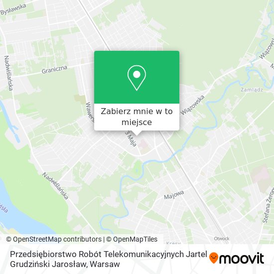 Mapa Przedsiębiorstwo Robót Telekomunikacyjnych Jartel Grudziński Jarosław