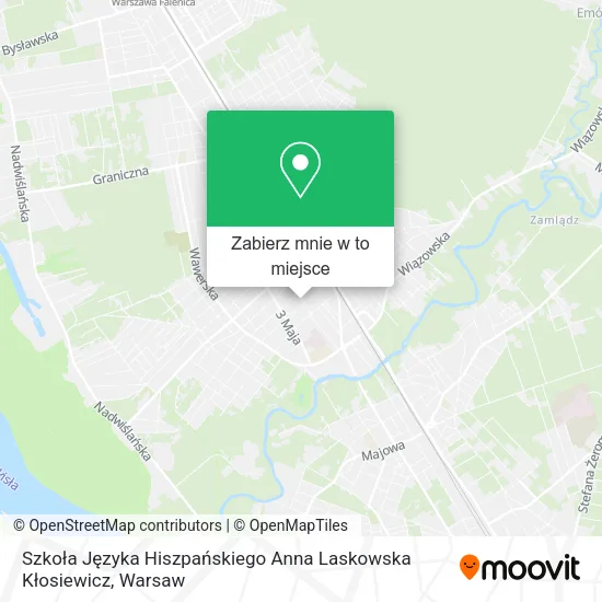 Mapa Szkoła Języka Hiszpańskiego Anna Laskowska Kłosiewicz