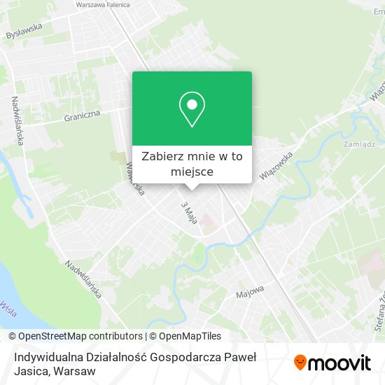 Mapa Indywidualna Działalność Gospodarcza Paweł Jasica