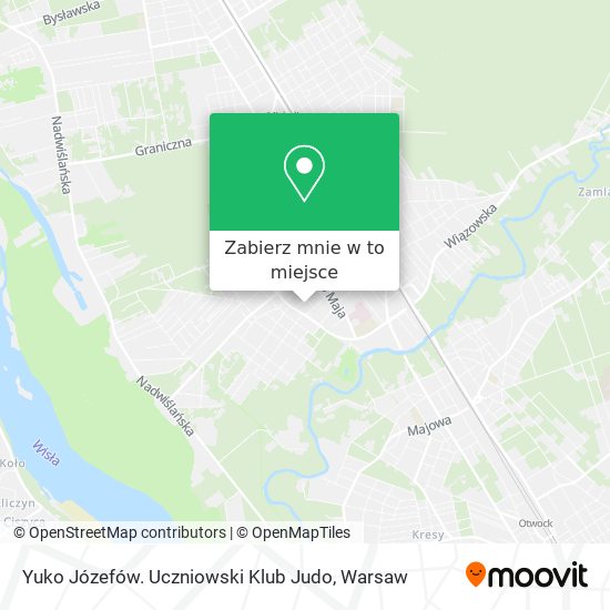 Mapa Yuko Józefów. Uczniowski Klub Judo