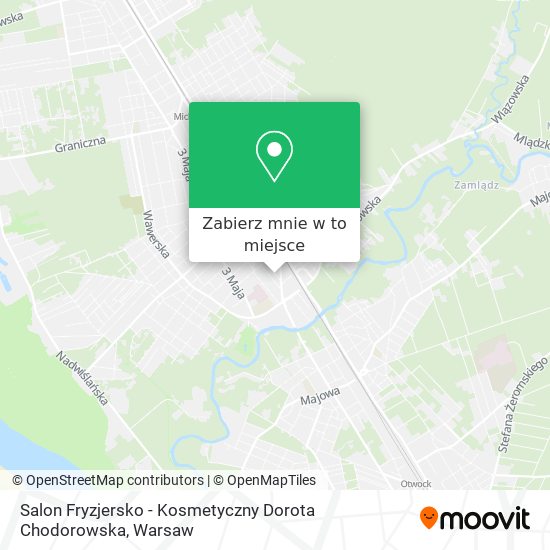 Mapa Salon Fryzjersko - Kosmetyczny Dorota Chodorowska