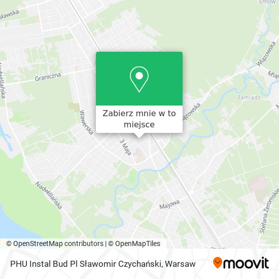 Mapa PHU Instal Bud Pl Sławomir Czychański