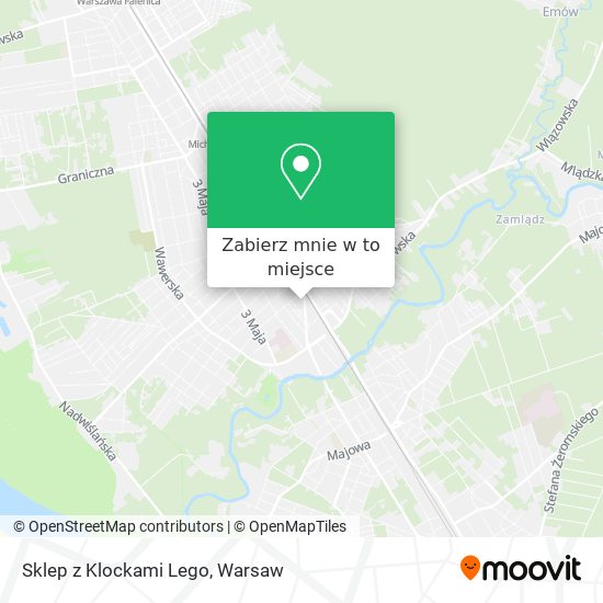 Mapa Sklep z Klockami Lego