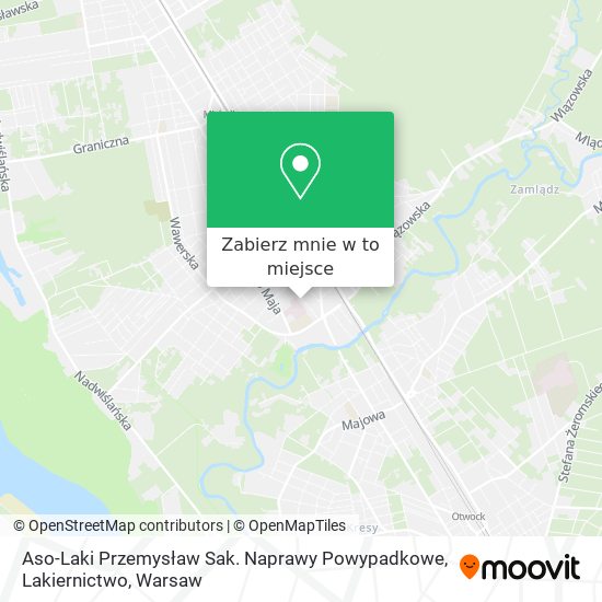 Mapa Aso-Laki Przemysław Sak. Naprawy Powypadkowe, Lakiernictwo