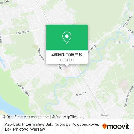 Mapa Aso-Laki Przemysław Sak. Naprawy Powypadkowe, Lakiernictwo