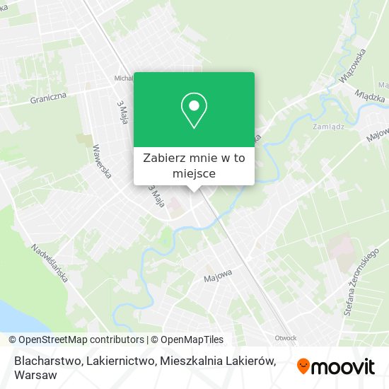 Mapa Blacharstwo, Lakiernictwo, Mieszkalnia Lakierów