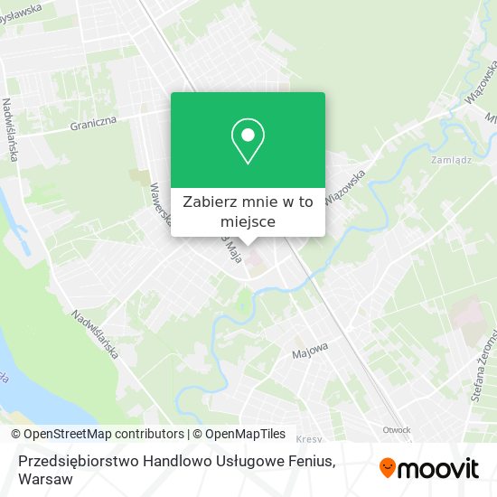 Mapa Przedsiębiorstwo Handlowo Usługowe Fenius