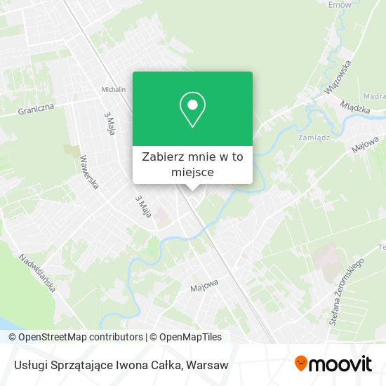 Mapa Usługi Sprzątające Iwona Całka