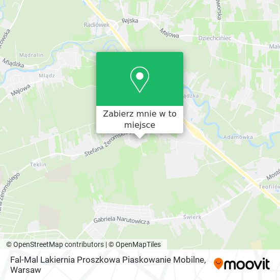 Mapa Fal-Mal Lakiernia Proszkowa Piaskowanie Mobilne