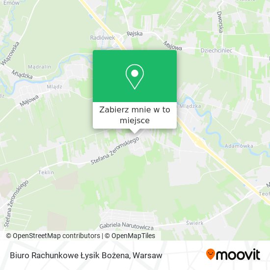 Mapa Biuro Rachunkowe Łysik Bożena