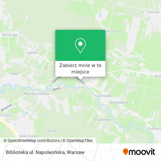 Mapa Biblioteka ul. Napoleońska