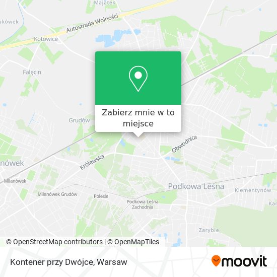 Mapa Kontener przy Dwójce