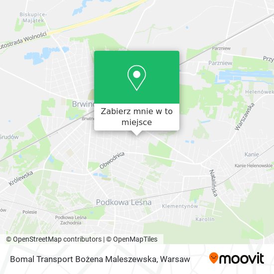 Mapa Bomal Transport Bożena Maleszewska