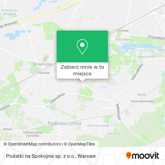 Mapa Podatki na Spokojnie sp. z o.o.