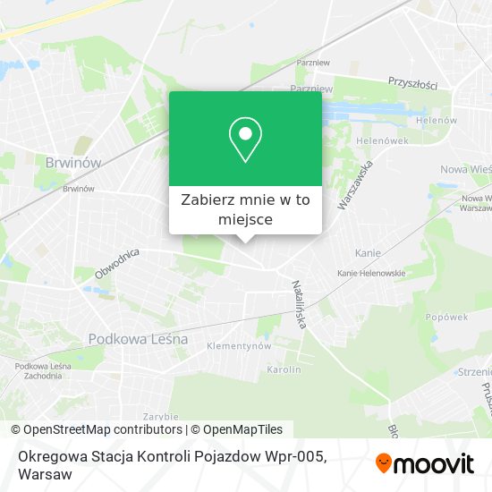 Mapa Okregowa Stacja Kontroli Pojazdow Wpr-005