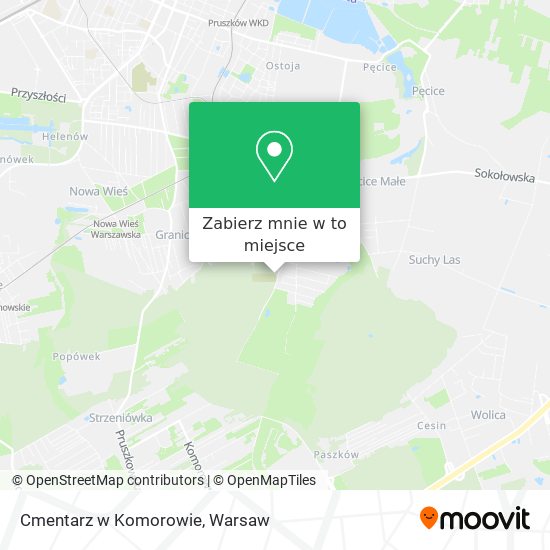 Mapa Cmentarz w Komorowie