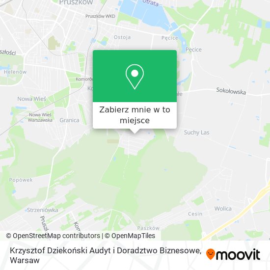 Mapa Krzysztof Dziekoński Audyt i Doradztwo Biznesowe