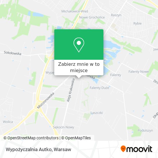 Mapa Wypożyczalnia Autko