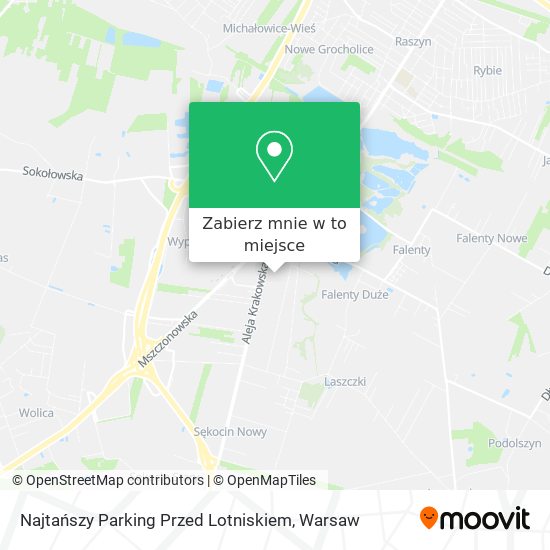 Mapa Najtańszy Parking Przed Lotniskiem