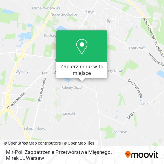 Mapa Mir-Pol. Zaopatrzenie Przetwórstwa Mięsnego. Mirek J.