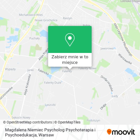 Mapa Magdalena Niemiec Psycholog Psychoterapia i Psychoedukacja