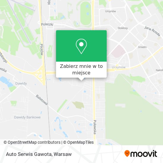 Mapa Auto Serwis Gawota