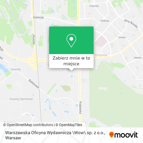 Mapa Warszawska Oficyna Wydawnicza \Wow\ sp. z o.o.