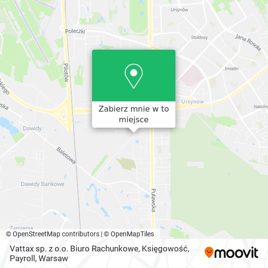 Mapa Vattax sp. z o.o. Biuro Rachunkowe, Księgowość, Payroll