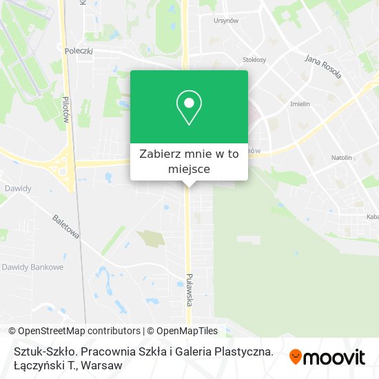 Mapa Sztuk-Szkło. Pracownia Szkła i Galeria Plastyczna. Łączyński T.