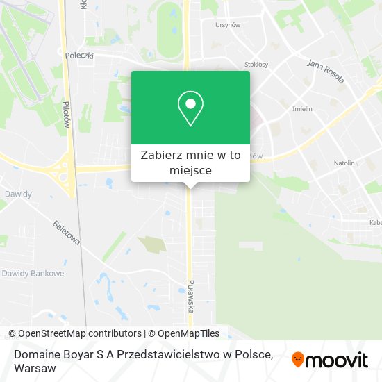 Mapa Domaine Boyar S A Przedstawicielstwo w Polsce