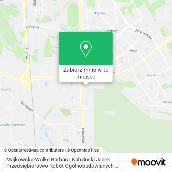 Mapa Majkowska-Wolke Barbara, Kabziński Jacek. Przedsiębiorstwo Robót Ogólnobudowlanych