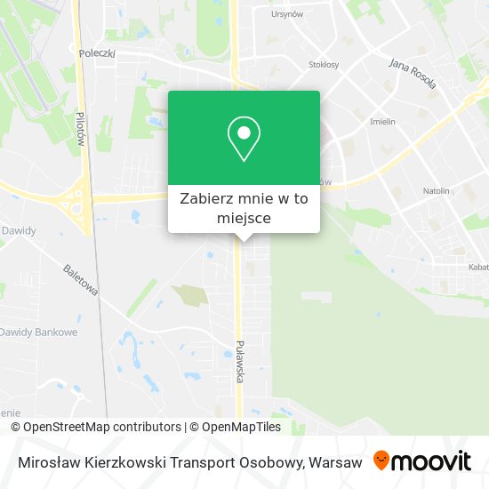 Mapa Mirosław Kierzkowski Transport Osobowy