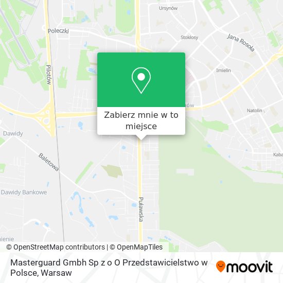 Mapa Masterguard Gmbh Sp z o O Przedstawicielstwo w Polsce