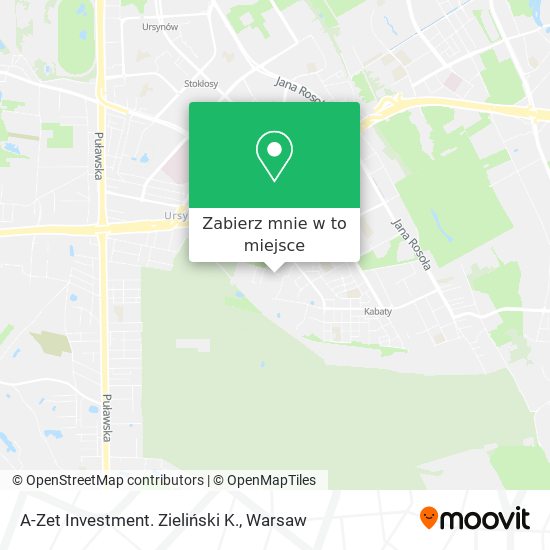 Mapa A-Zet Investment. Zieliński K.